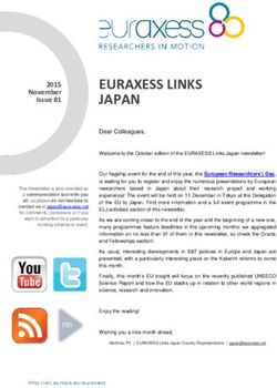 EURAXESS LINKS JAPAN - Dear Colleagues