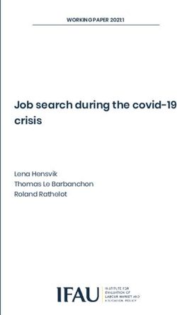 Job search during the covid-19 crisis - Lena Hensvik Thomas Le Barbanchon Roland Rathelot