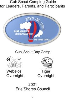 Cub Scout Camping Guide for Leaders, Parents, and Participants - Webelos Overnight Tiger Overnight