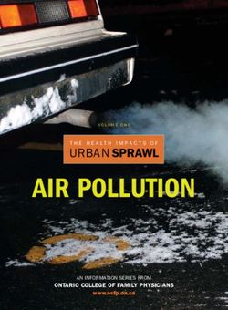 AIR POLLUTION URBAN SPRAWL