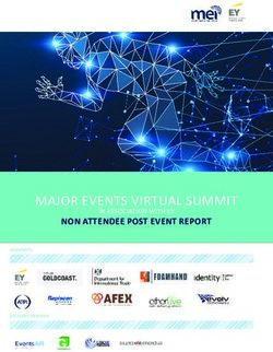 MAJOR EVENTS VIRTUAL SUMMIT - NON ATTENDEE POST EVENT REPORT IN ASSOCIATION WITH EY - Major Events International