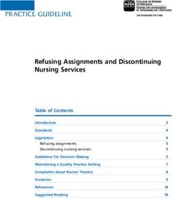 Refusing Assignments and Discontinuing Nursing Services