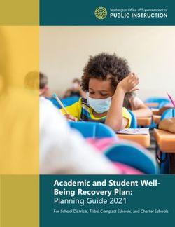 Academic and Student Well-Being Recovery Plan: Planning Guide 2021 - For School Districts, Tribal Compact Schools, and Charter Schools - OSPI