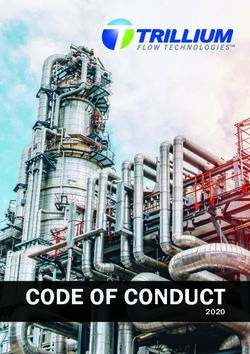 CODE OF CONDUCT 2020 - Trillium Flow Technologies