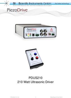 SI Scientific Instruments GmbH ... the better technology - PDUS210 210 Watt Ultrasonic Driver
