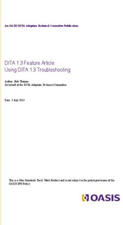 DITA 1.3 Feature Article: Using DITA 1.3 Troubleshooting