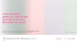 THE BIGGEST ANNUAL WEDDING EXHIBITION WILL RETURN IN 2019!