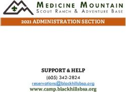 2021 ADMINISTRATION SECTION SUPPORT & HELP - www.camp.blackhillsbsa.org - Medicine Mountain Scout ...