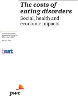 The costs of eating disorders - Social, health and economic impacts