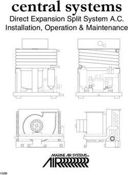 Central systems Direct Expansion Split System A.C. Installation, Operation & Maintenance