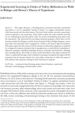Experiential Learning in Circles of Safety: Reflections on Walls to Bridges and Dewey's Theory of Experience