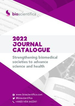 JOURNAL CATALOGUE 2022 - Strengthening biomedical societies to advance science and health - Bioscientifica