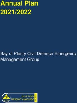 Annual Plan 2021/2022 - Bay of Plenty Civil Defence Emergency Management Group - BOP Civil Defence