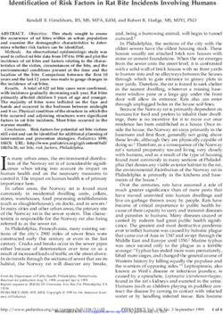 Identification of Risk Factors in Rat Bite Incidents Involving Humans