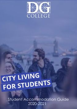 CITY LIVING FOR STUDENTS - Student Accommodation Guide