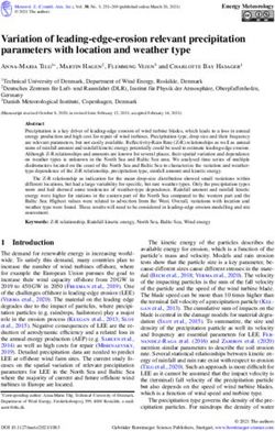 Variation of leading-edge-erosion relevant precipitation parameters with location and weather type