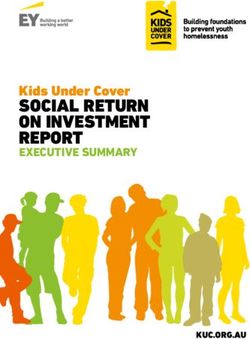 Social return on inveStment report - kids under cover - kuc.org.au