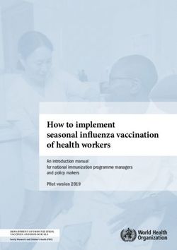 How to implement seasonal influenza vaccination of health workers