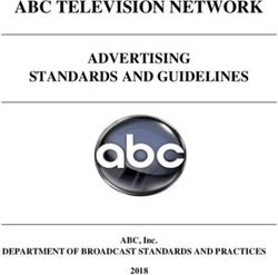 ABC TELEVISION NETWORK - ADVERTISING STANDARDS AND GUIDELINES - DEPARTMENT OF BROADCAST STANDARDS AND PRACTICES