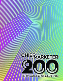 THE TOP MARKETING AGENCIES OF 2019 - Chief Marketer