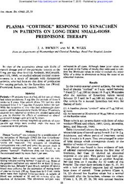 PREDNISONE THERAPY PLASMA "CORTISOL" RESPONSE TO SYNACTHEN IN PATIENTS ON LONG-TERM SMALL-DOSE