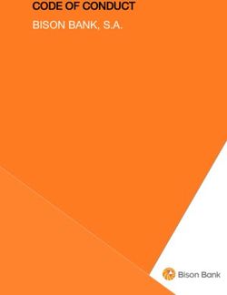 CODE OF CONDUCT BISON BANK, S.A.