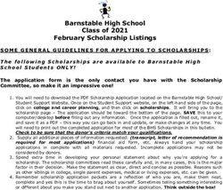 Barnstable High School Class of 2021 February Scholarship Listings - Barnstable Public ...