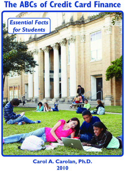 The ABCs of Credit Card Finance - Essential Facts for Students - Carol A. Carolan, Ph.D.