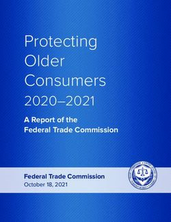 Protecting Older Consumers - 2020-2021 A Report of the Federal Trade Commission - Federal Trade Commission - Federal Trade ...