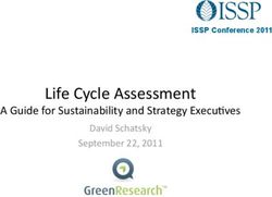 Life Cycle Assessment - A Guide for Sustainability and Strategy Execu:ves David Schatsky