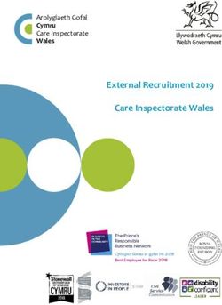 External Recruitment 2019 Care Inspectorate Wales - Arolygiaeth Gofal Cymru Care Inspectorate Wales