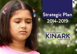 Strategic Plan 2014-2019 - Kinark Child and Family Services