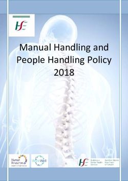 Manual Handling and People Handling Policy 2018 - HSE