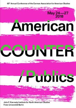 May 24-27 2018 65th Annual Conference of the German Association for American Studies - John F. Kennedy Institute for North American Studies Freie ...