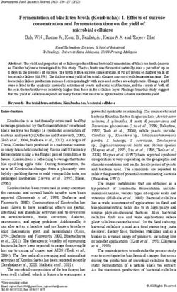 Fermentation of black tea broth (Kombucha): I. Effects of sucrose concentration and fermentation time on the yield of