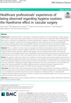 Healthcare professionals' experiences of being observed regarding hygiene routines: the Hawthorne effect in vascular surgery - BMC Infectious ...