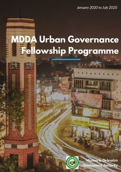 MDDA Urban Governance Fellowship Programme - January 2020 to July 2020 - Mussoorie-Dehradun Development Authority