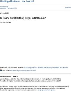 Hastings Business Law Journal - UC Hastings ...