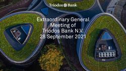 Extraordinary General Meeting of Triodos Bank N.V. 28 September 2021