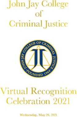 Virtual Recognition Celebration 2021 - of John Jay College Criminal Justice - John Jay College of ...