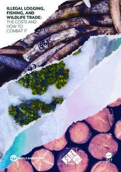 ILLEGAL LOGGING, FISHING, AND WILDLIFE TRADE: THE COSTS AND HOW TO COMBAT IT - World Bank