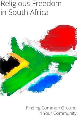 Religious Freedom in South Africa - Finding Common Ground in Your Community - International Center for ...