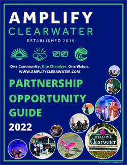 PARTNERSHIP OPPORTUNITY GUIDE 2022 - WWW.AMPLIFYCLEARWATER.COM One Community. One Chamber. One Vision - AMPLIFY Clearwater