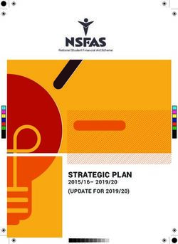 STRATEGIC PLAN 2015/16- 2019/20 (UPDATE FOR 2019/20) - National Student Financial Aid Scheme - AWS