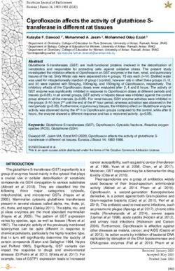 Ciprofloxacin affects the activity of glutathione S- transferase in different rat tissues