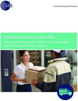 Transforming the Last Mile - Emerging innovations and solutions in the challenging world of customer-centric logistics