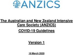 The Australian and New Zealand Intensive Care Society (ANZICS) COVID-19 Guidelines Version 1 - 16 March 2020
