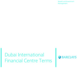 Dubai International Financial Centre Terms - Wealth and Investment Management