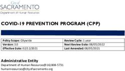 COVID-19 PREVENTION PROGRAM (CPP) - City of ...