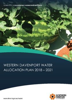 Western Davenport Water Allocation Plan 2018 2021 - Page 1 of 80
